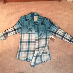 Blue Wash Guess Button Up