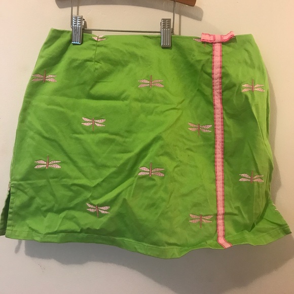 Vintage Lilly Dragonfly Embroidered "Skort" - Picture 1 of 3
