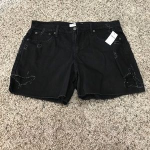 Gap black denim shorts