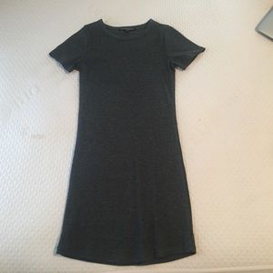 Gray Brandy Melville Ribbed Bodycon Dress