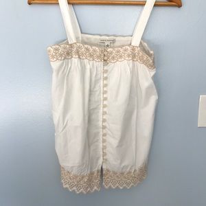 BANANA-REPUBLIC- Women's off white tank Cami