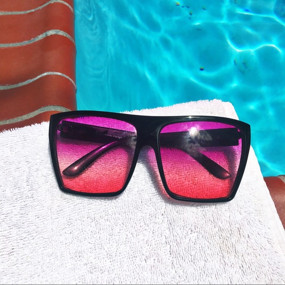 "Nohea" Oversized Square Flat Top Aviators - Picture 3 of 4