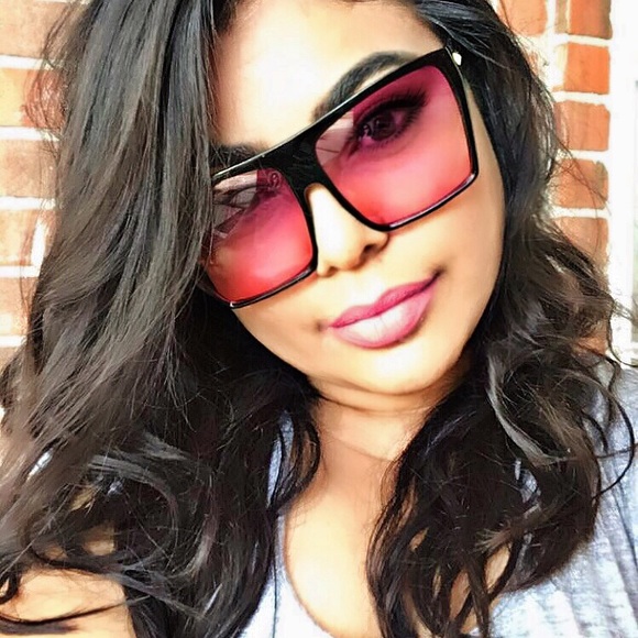 "Nohea" Oversized Square Flat Top Aviators - Picture 2 of 4