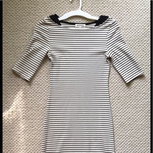 Striped Bodycon Midi Dress