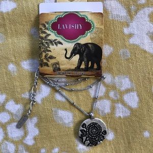 Stamped Pendant Necklace (Reversible)
