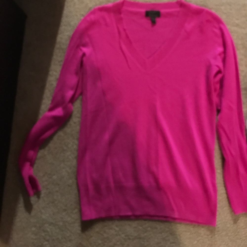 Women's J. Crew Italian Cashmere sweater v neck