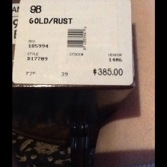 Cole Haan unique heels gold/rust - Picture 4 of 5