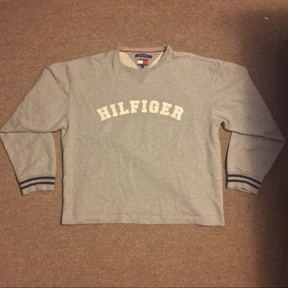 Tommy Hilfiger Spellout Long Sleeve Sweater
