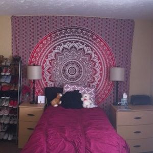 Tapestry & Fuchsia twin comforter set