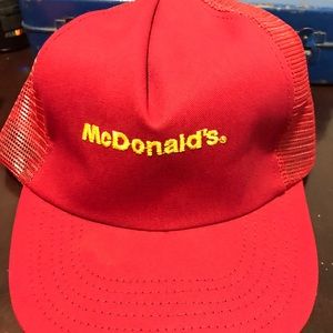 Original 1986 McDonalds uniform hat vintage retro