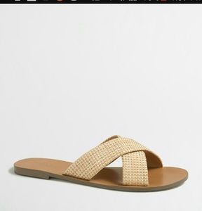 Jcrew crisscross tan sandals