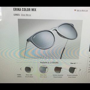 "ERIKA" Color Mix Ray Ban SUNGLASSES