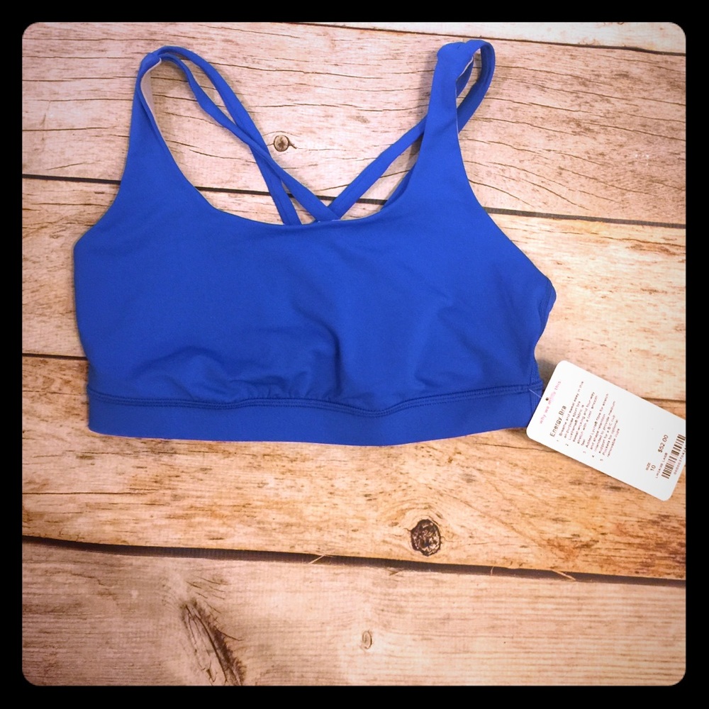 NWT lululemon energy bra 10 blue