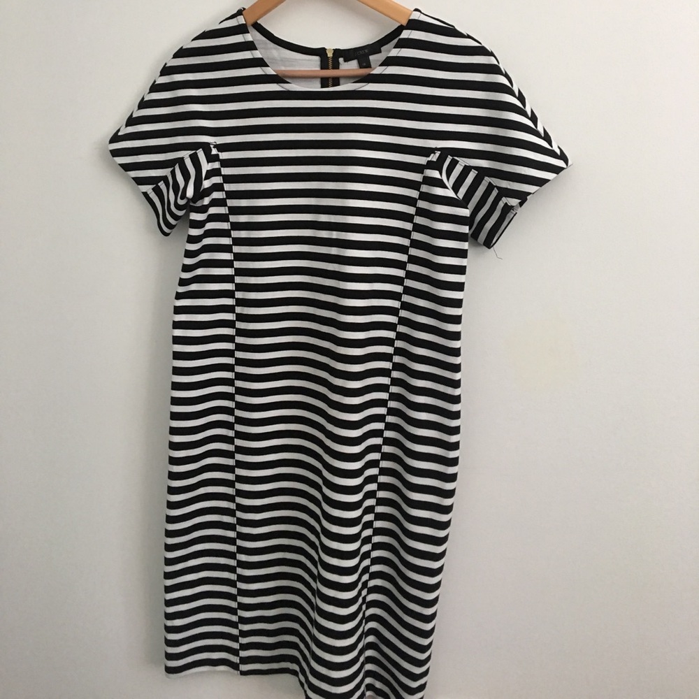 J. Crew XS Black & White Dress