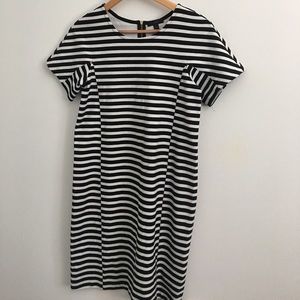 J. Crew XS Black & White Dress