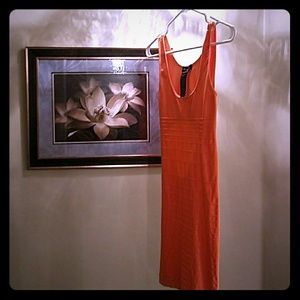 Bebe Coral Rose dress