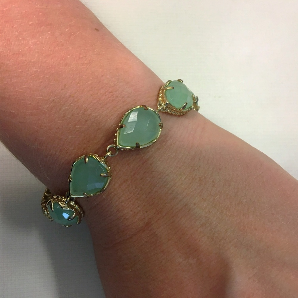 Kendra Scott Brynn Aqua Chalcedony bracelet