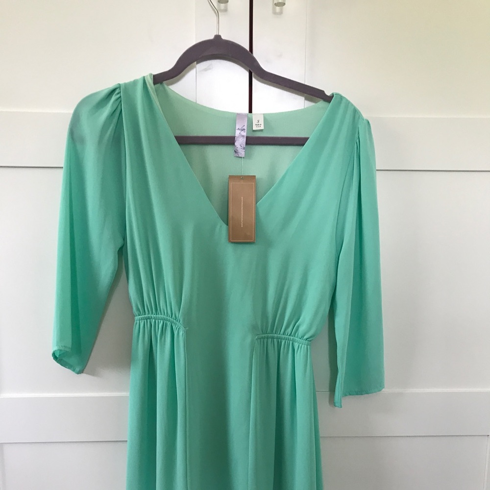 Francesca's aqua blue dress