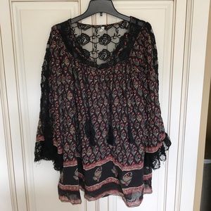 Free people black flowy dress