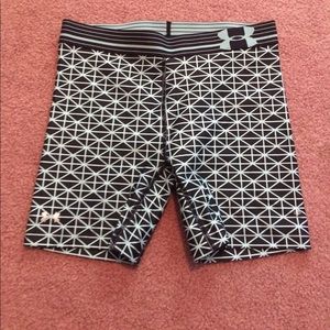 Under Armour compression shorts.