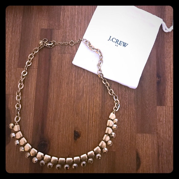 J. Crew Gold Statement Necklace - Picture 1 of 3