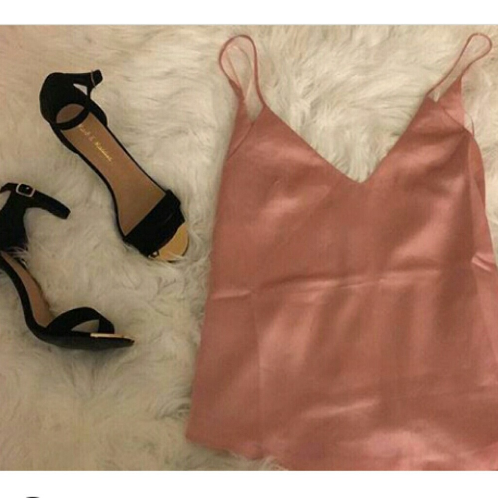 Rose Gold silk top
