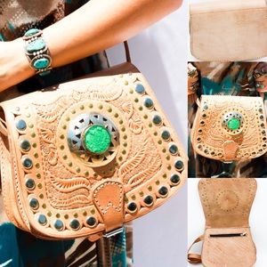 Festival Cross Body Muted Bling & Stone Bag hm0040