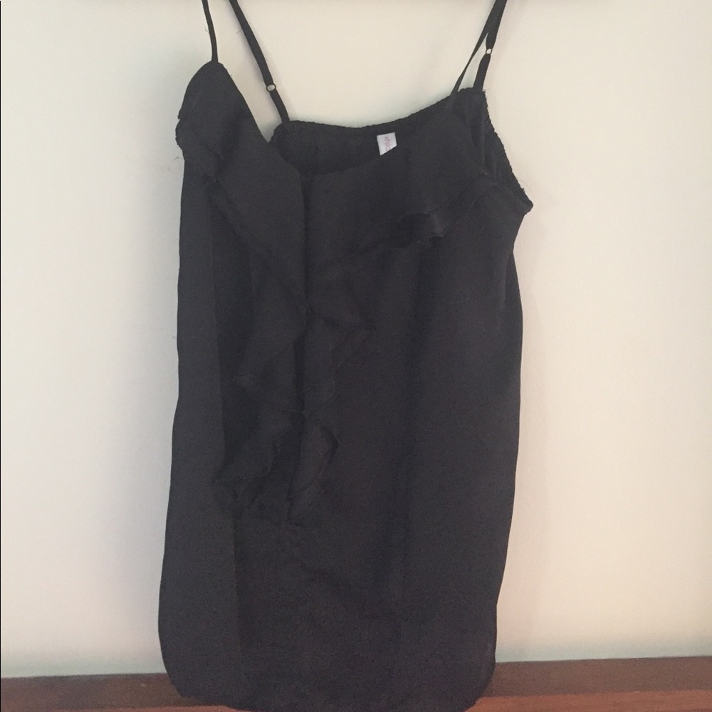 Silk black tank