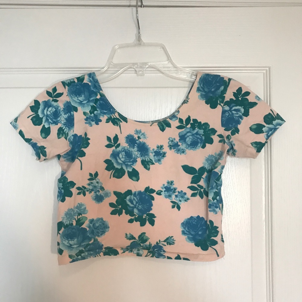 American Apparel Short Sleeve Crop Top