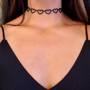 Let's Stick Together Heart Choker