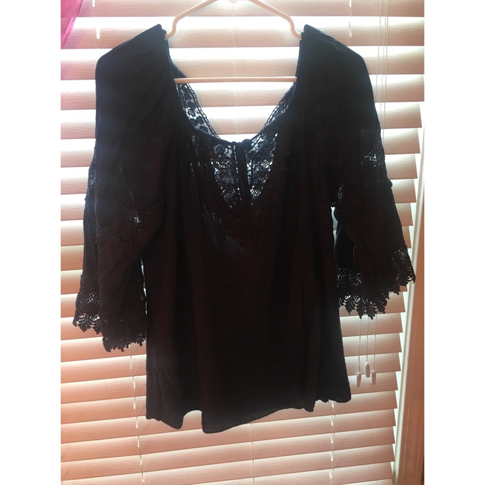 Navy blue blouse