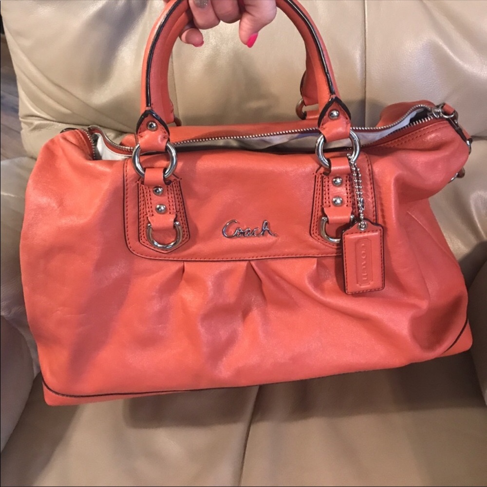 Coral Coach Ashley purse