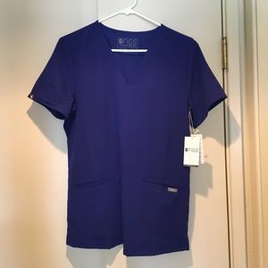 Figs scrubs royal blue set