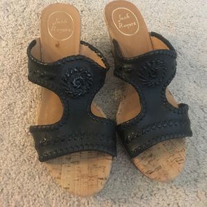 Jack Rogers Black Sandals size 8