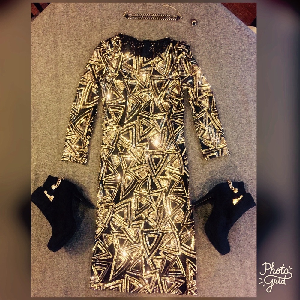 Black & Gold Dress