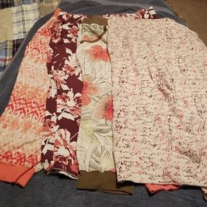 Bundled set of 4 PJ capris