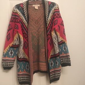 Aztec Print Cardigan