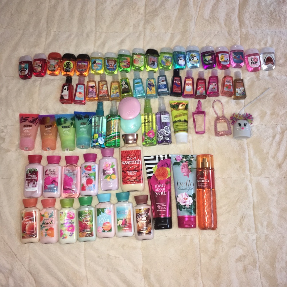 huge bath and body works lot (60+ items)