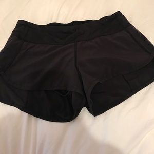Black lulu lemon shorts