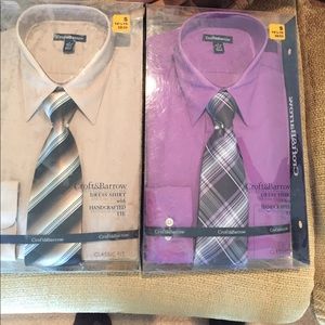 2 Croft & Barrow Dress Shirts and Ties