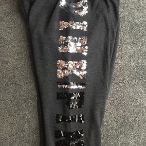 Pink Victoria's secret sweat pants