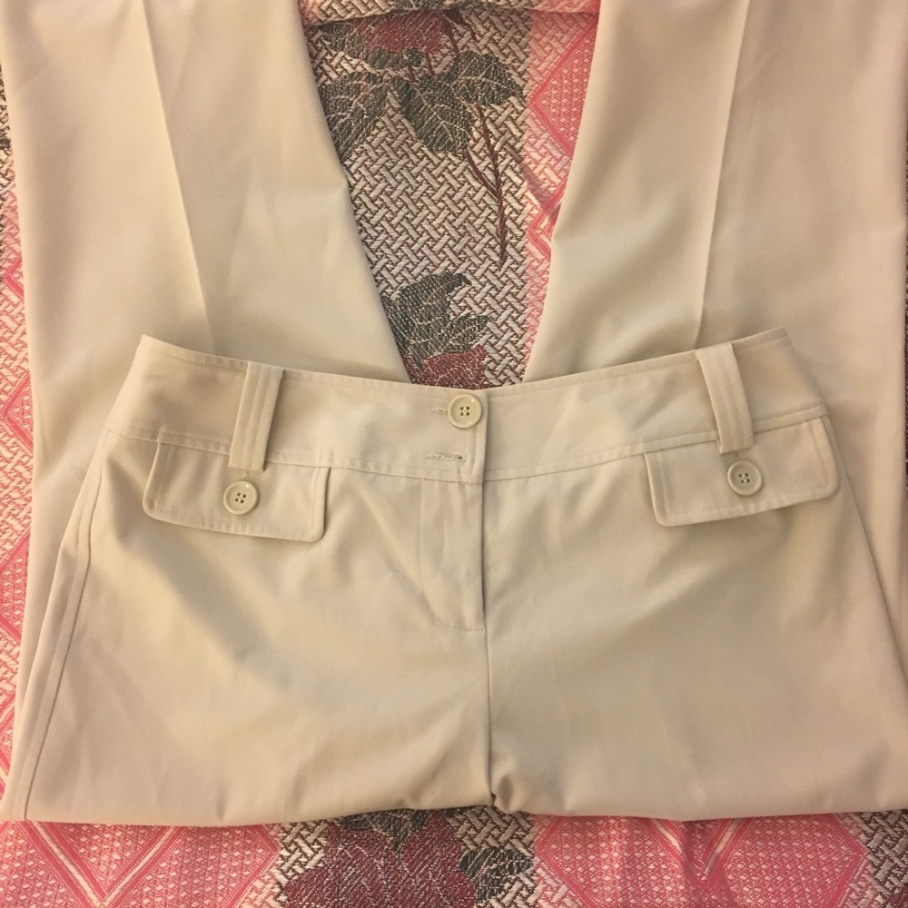 Ann Taylor LOFT Dress Pant Cream Size 6