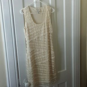 Cream lace dress