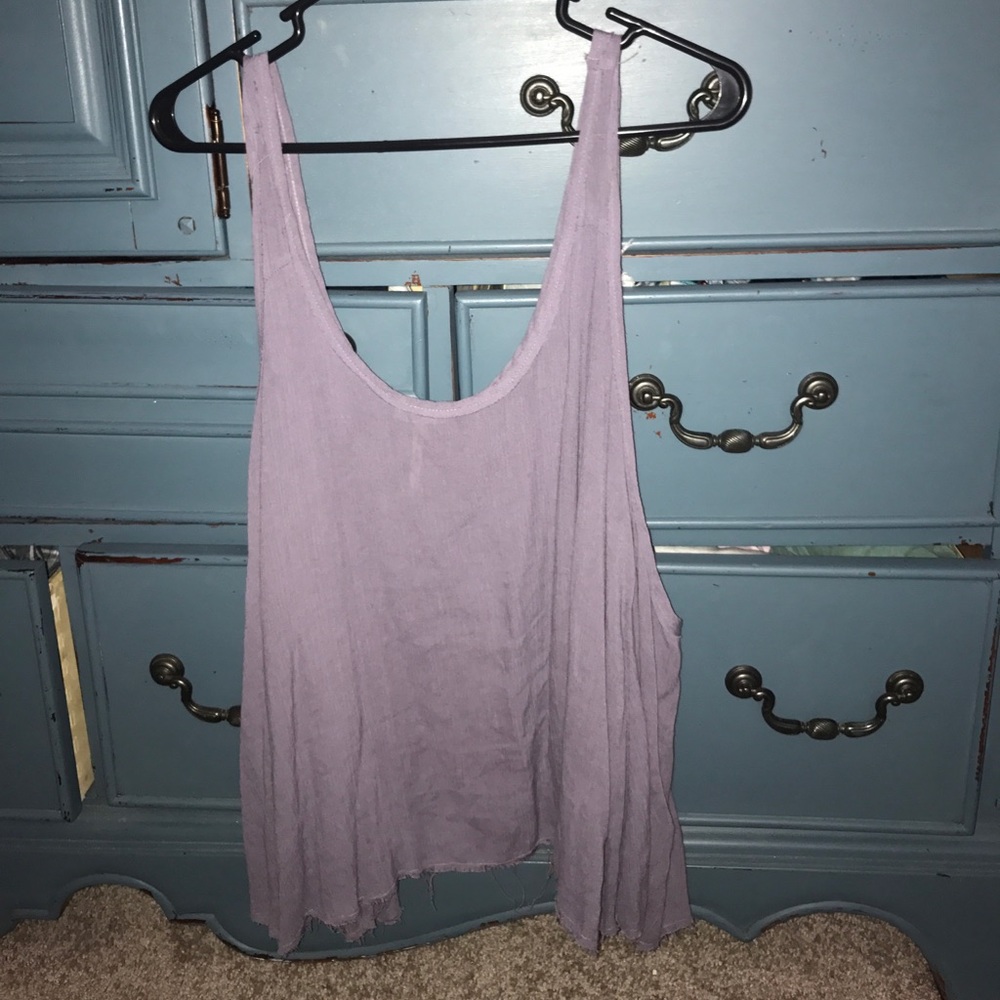 Free people purple flowy top