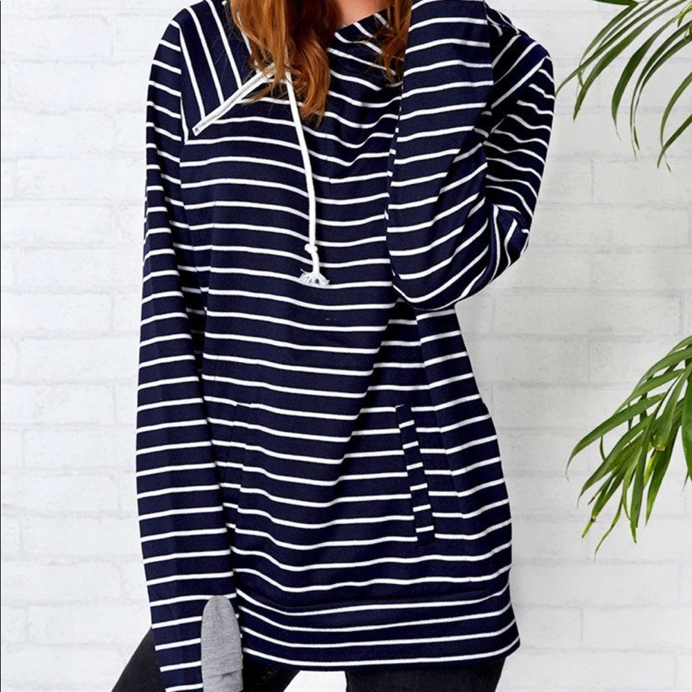 Striped hoodie