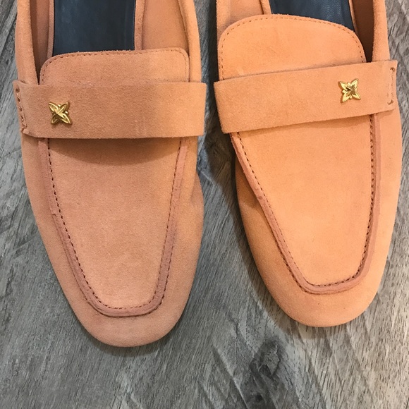 BCBG Peach Suede Loafers - Picture 5 of 6