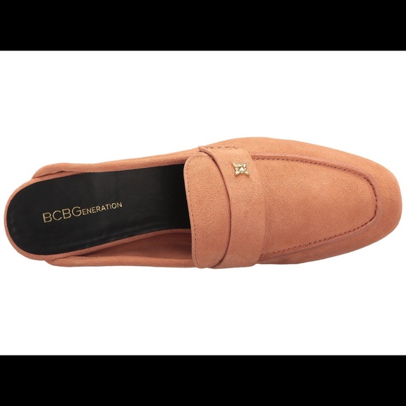 BCBG Peach Suede Loafers - Picture 2 of 6