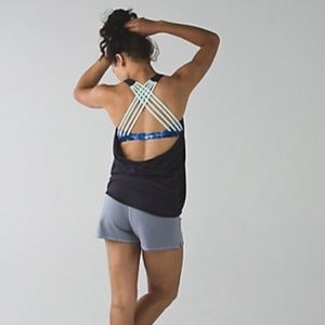 Lululemon teal wild tank (built in sports bra)