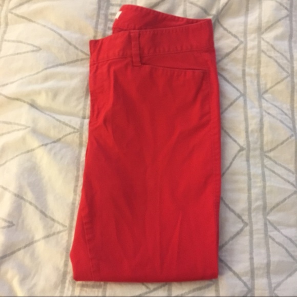 LOFT Pants - Ann Taylor LOFT Red Chinos Size 10