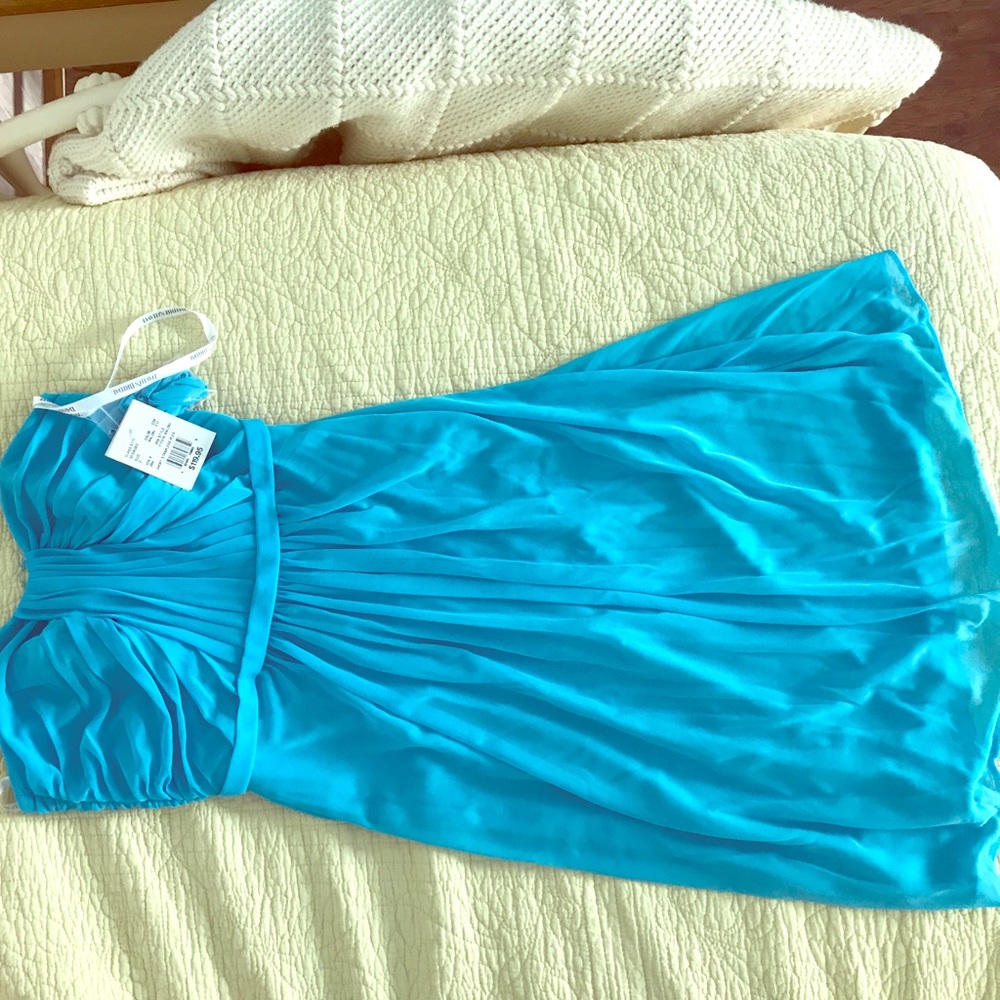 Short Strapless Bridesmaid (Davids Bridal- Malibu)